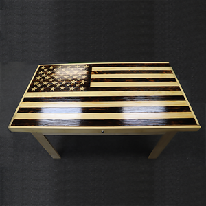 Custom-Built Wood Hunt Table